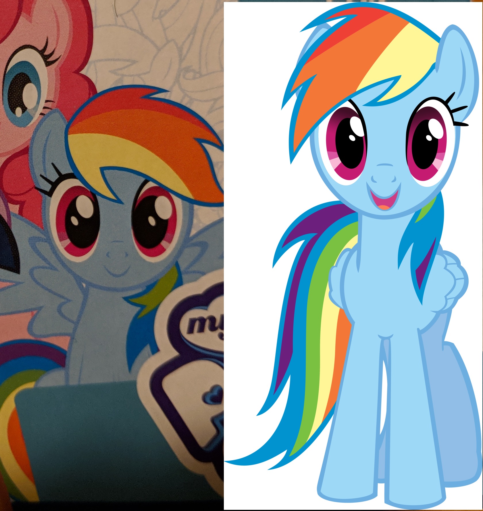 Rainbow Dash comparison