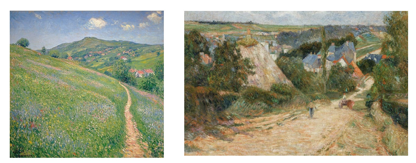 Example side-by-side comparison of AI vs human image