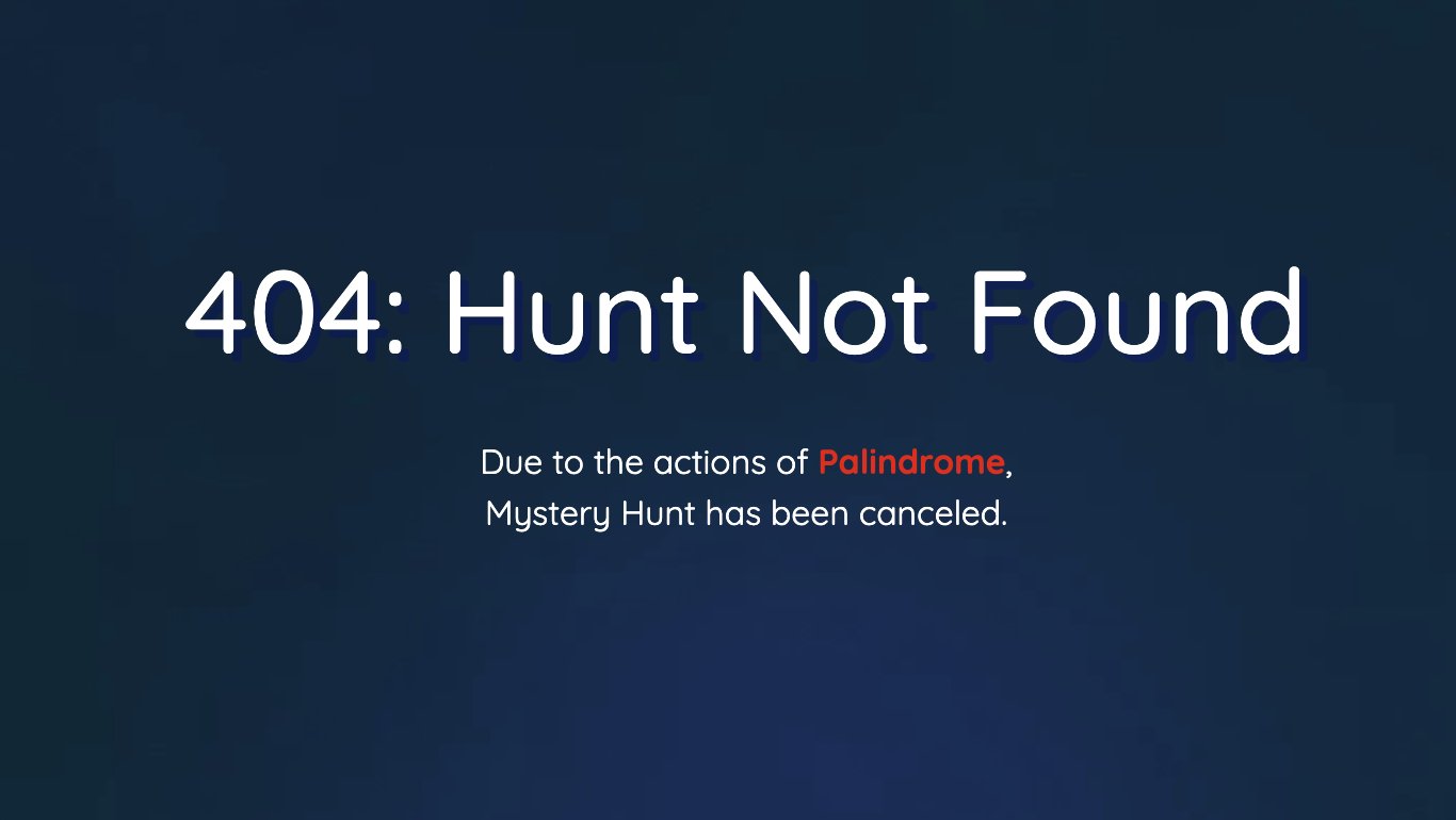 Broke mystery hunt