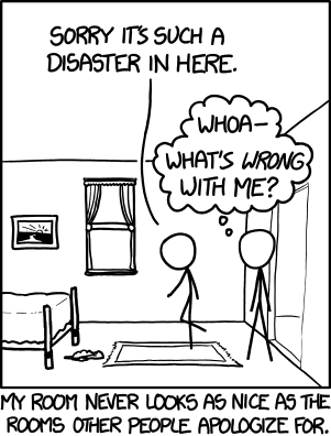 xkcd comic about mess