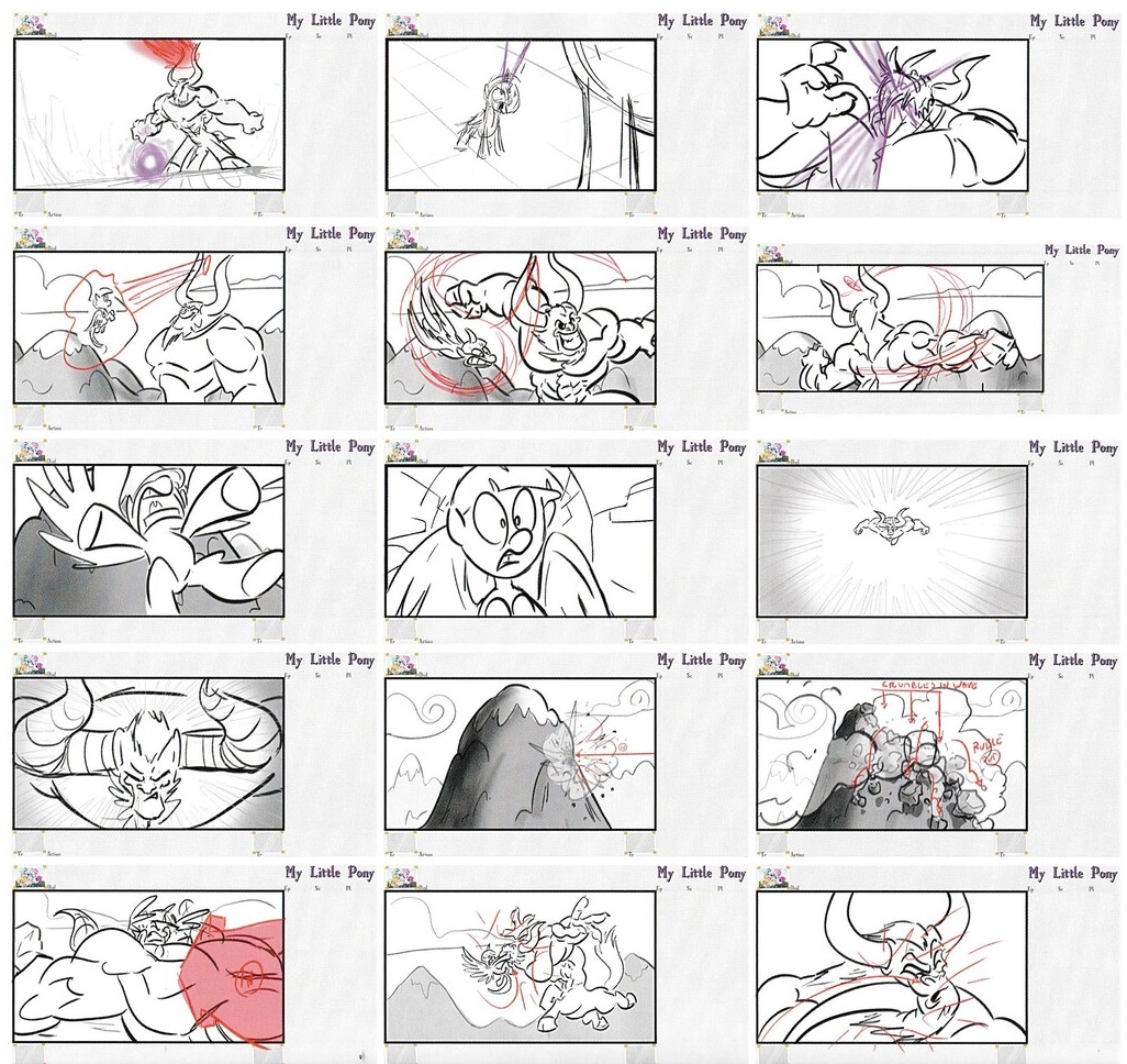 Storyboard of original moment